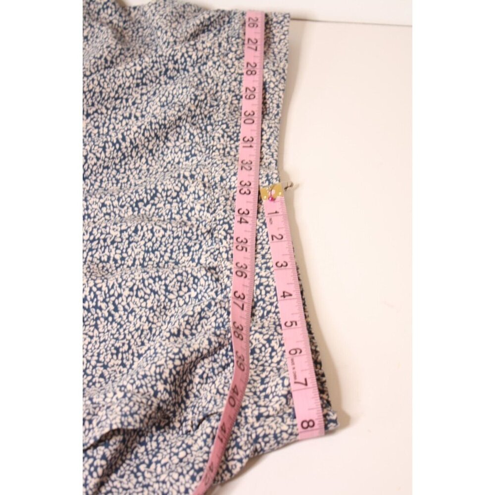 Lauren Conrad Skirt Womens sz XL Blue Floral Midi Prairie Cottage Core - Picture 8 of 8